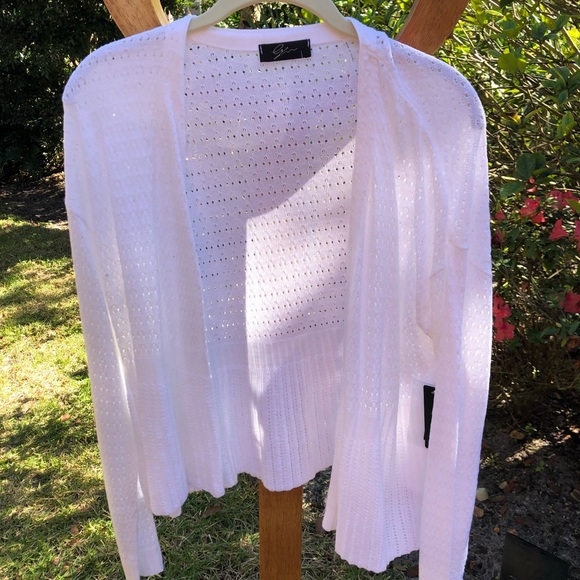 NWT Express white long sleeve cardigan size small - Picture 3 of 4